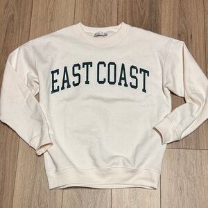 Zenana Outfitters NWT Cream 'East Coast'  soft oversized Crewneck Sweatshirt